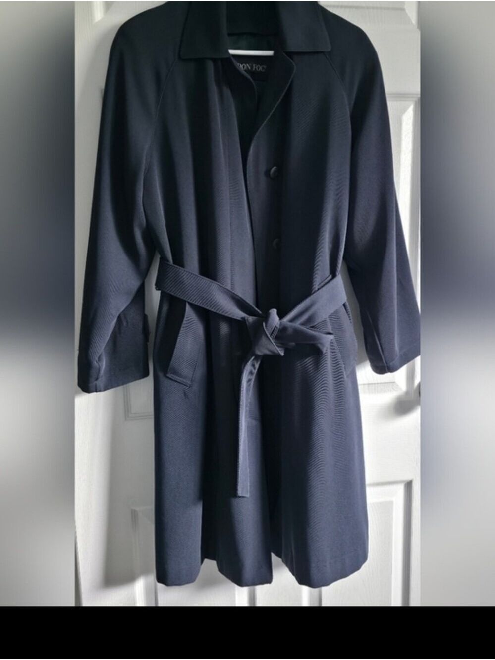 4/$97 Deal! London Fog Vintage Green Grey Long Coat - Picture 15 of 15